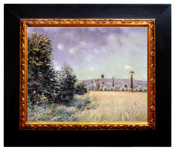 framed  Alfred Sisley Sahurs Meadows in the Morning Sun, Ta064